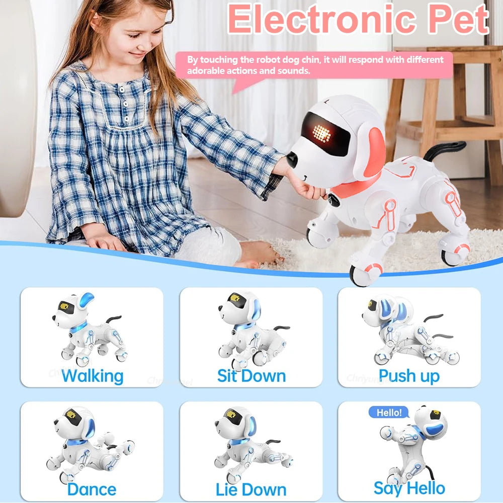 RC Robot Dog Interactive Smart Walking Dancing Toy