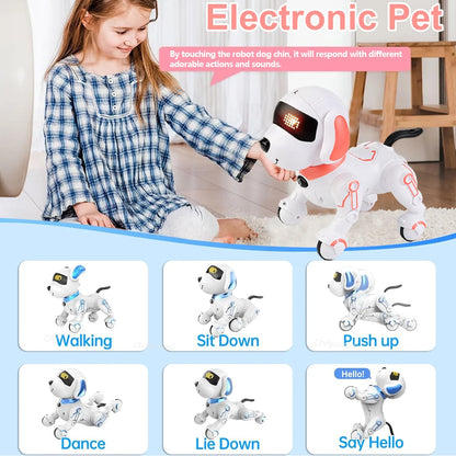 RC Robot Dog Interactive Smart Walking Dancing Toy