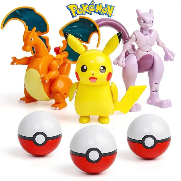 Pokémon Pokéball Figure Set Collectible Kids Toy