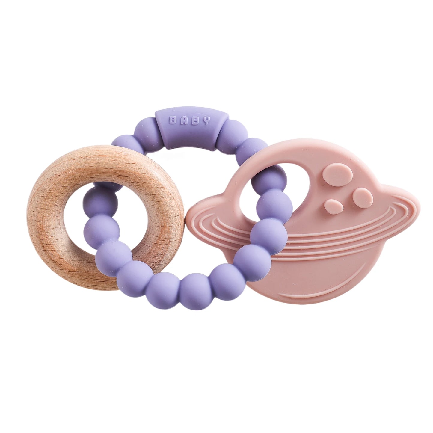 Silicone Planet Teether Ring Baby Sensory Toy