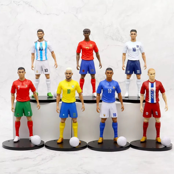 Football Star Action Figures Ronaldo Messi Mbappe Toy
