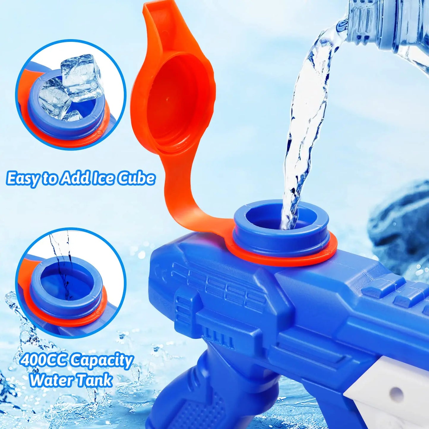 600cc High Capacity Water Gun for Kids Adults Long Range