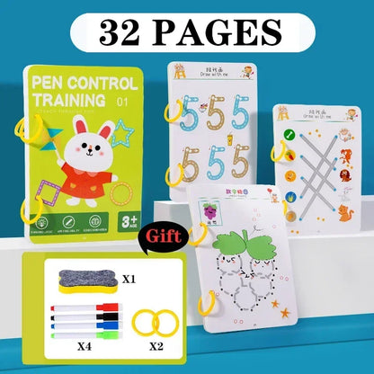 Reusable Magic Tracing Workbook Writing Practice Toy