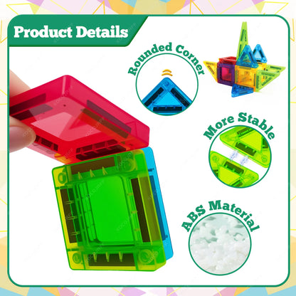 Mini Magnetic Building Tiles Portable Storage Toy