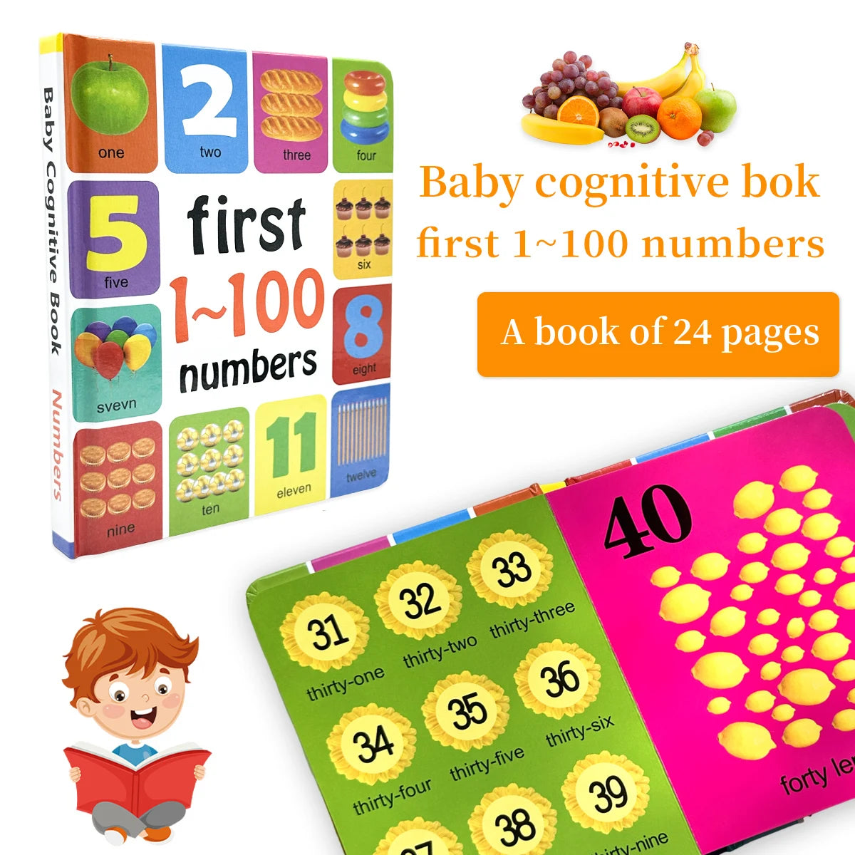 English Cognitive Encyclopedia Early Learning Kids Book
