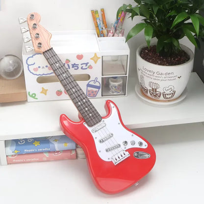 Children's electronic guitar toy, playable simulation, for beginners