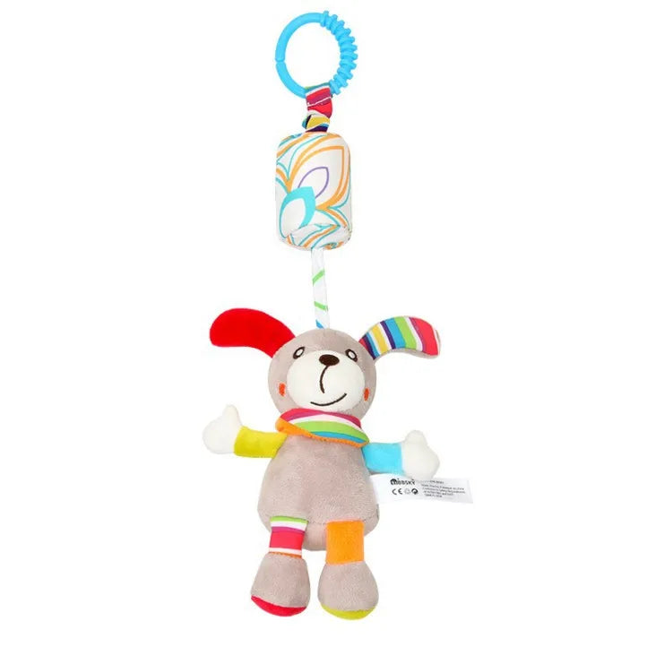 Baby Hanging Plush Rattle Sensory Stroller Toy
