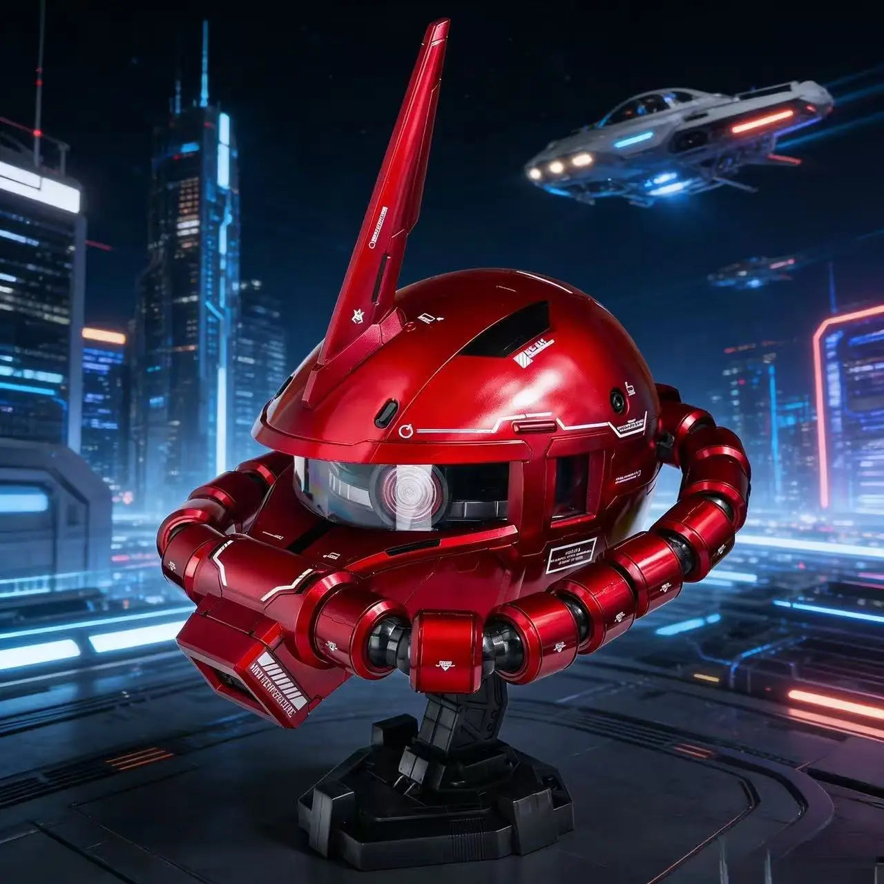 Red Comet  Zaku Wearable Helmet Cosplay Prop Replica