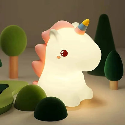 Cute Unicorn Silicone LED Night Light for Kids