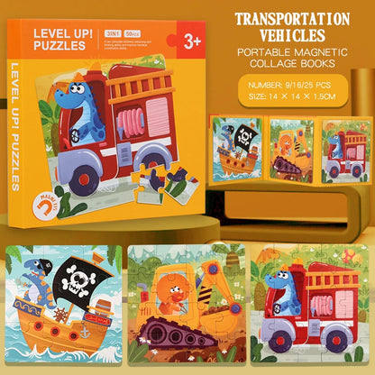 Magnetic Puzzles Games for Kids Busy Quiet Cartoon