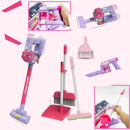 Kids Simulation Electric Vacuum Cleaner Toy Set Housekeeping