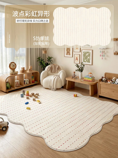 Animal Print Cartoon Plush Carpet for Bedroom Living Room
