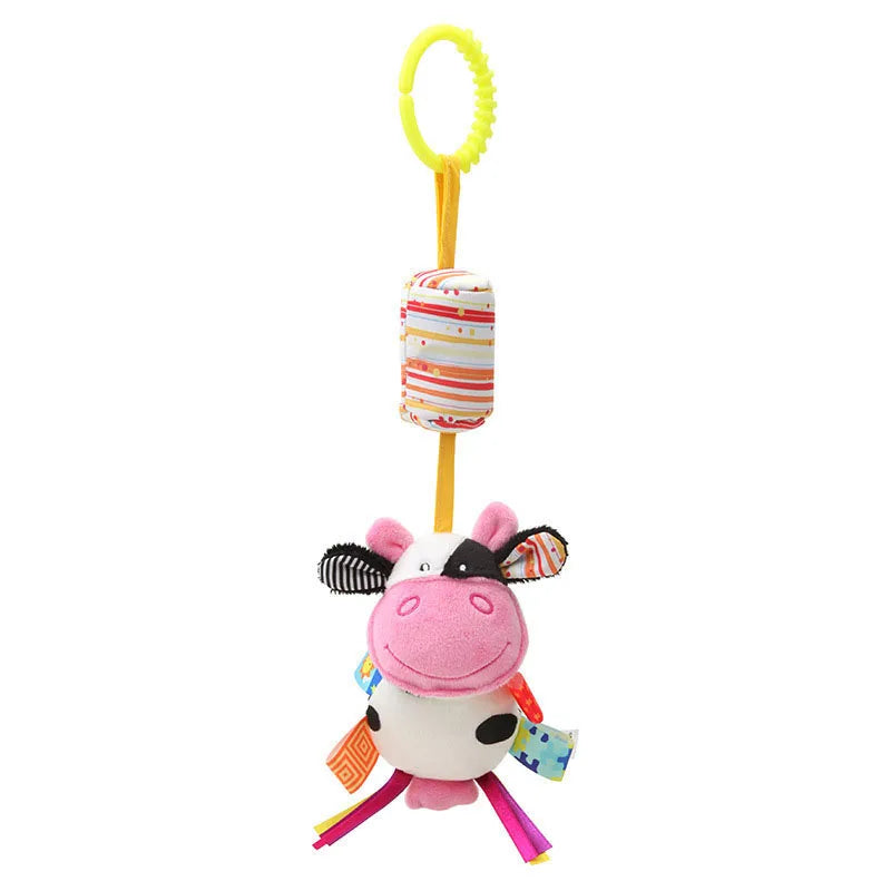 Baby Hanging Plush Rattle Sensory Stroller Toy