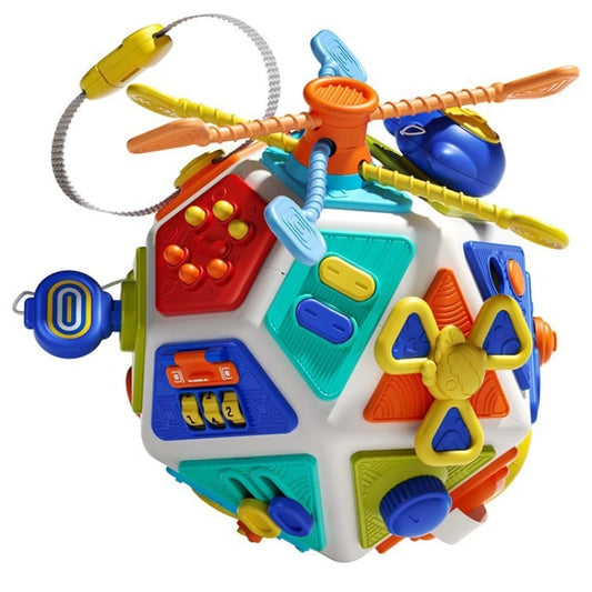 Montessori Baby Busy Board Cube Sensory Toys Toddler Educational