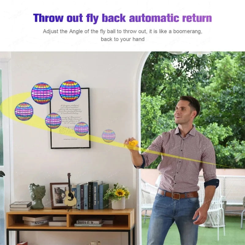 Flying Orb Boomerang LED Hover Spinner Toy