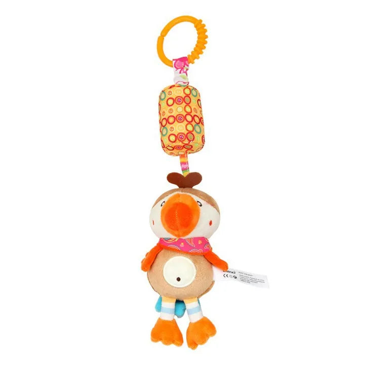Baby Hanging Plush Rattle Sensory Stroller Toy