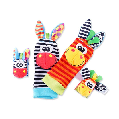 Baby Wrist Rattle and Foot Finder Socks Set