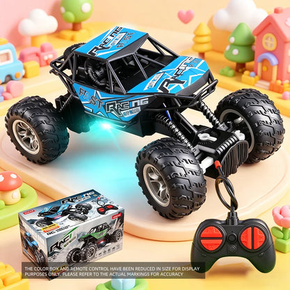 4-Way Remote Control Car with Lights, Anti-Slip Rubber Tires