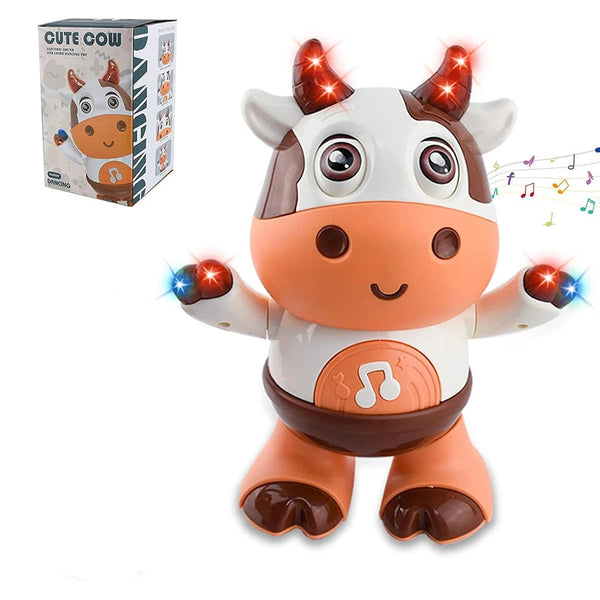 Baby Dancing Cow Musical Plush Interactive Toy
