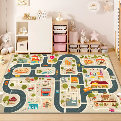 Children Traffic Road Play Living Room Carpet Decoration Home