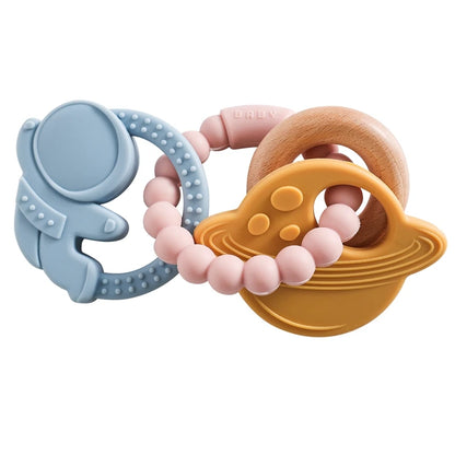 Silicone Planet Teether Ring Baby Sensory Toy