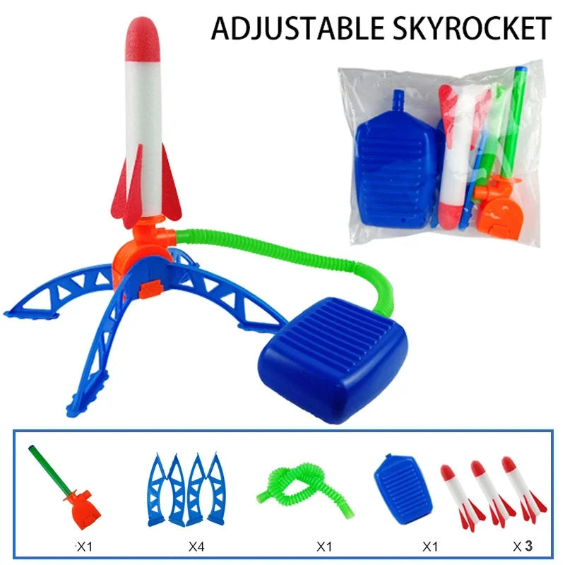 Kids Rocket Foot Pump Air Launcher Outdoor Toy