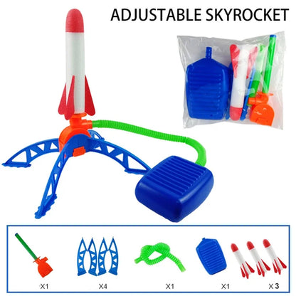 Kids Rocket Foot Pump Air Launcher Outdoor Toy