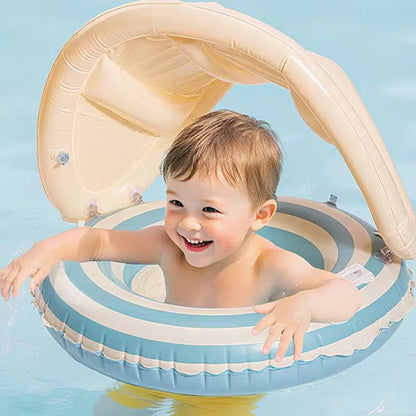 Baby Inflatable Swim Ring with Sunshade Float