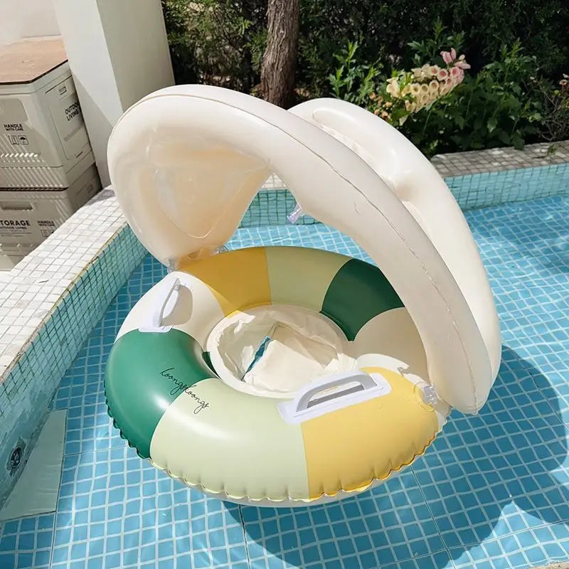 Baby Inflatable Swim Ring with Sunshade Float