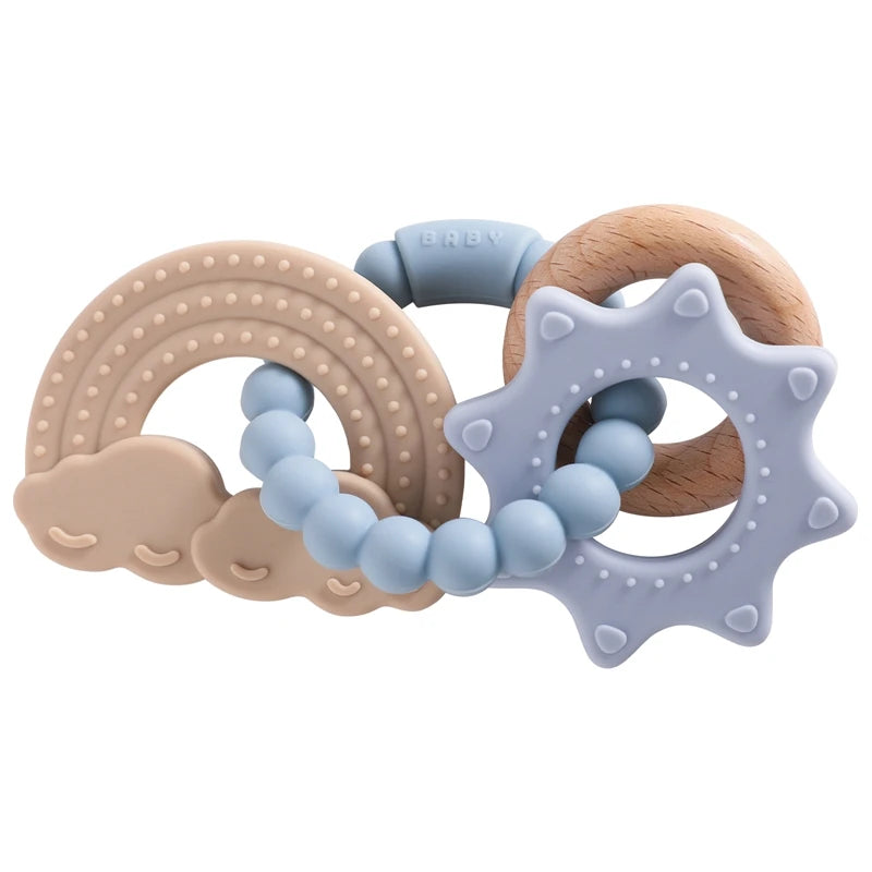 Silicone Planet Teether Ring Baby Sensory Toy