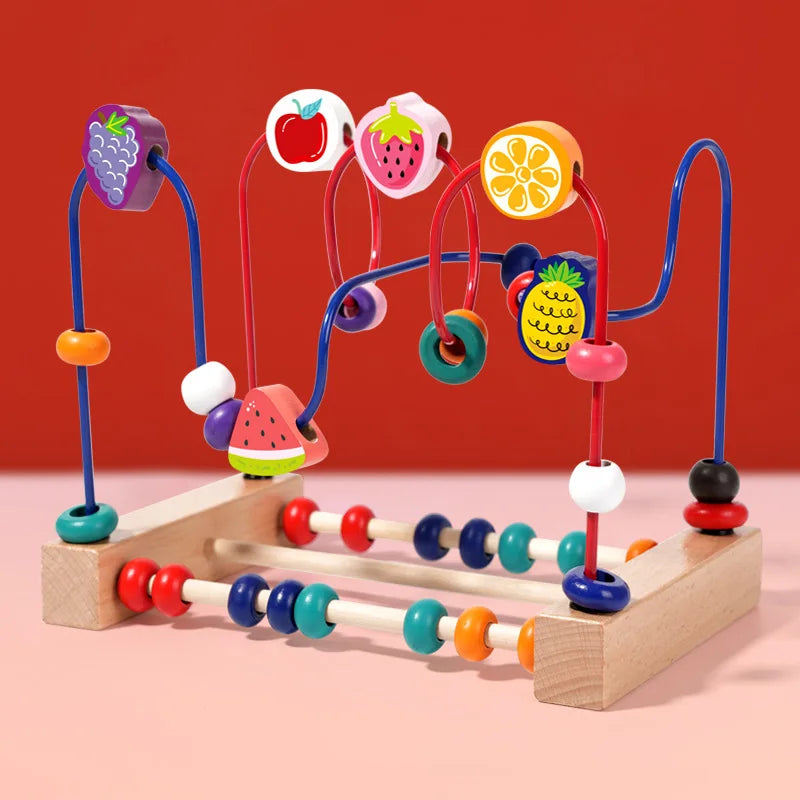 Wooden Bead Maze Educational Counting Learning Toy