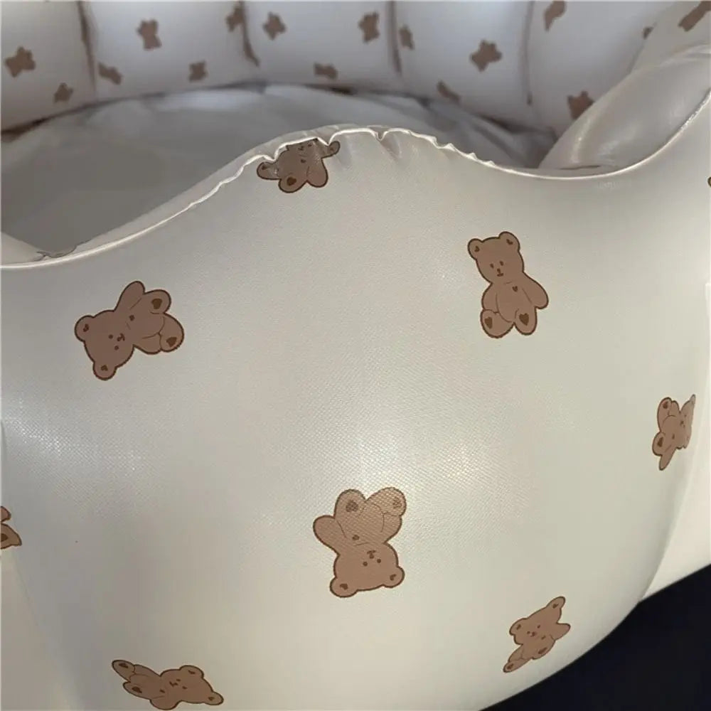 Foldable Bear Inflatable Swimming Pool Petal Shape PVC