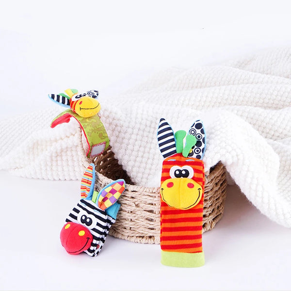 Baby Wrist Rattle and Foot Finder Socks Set