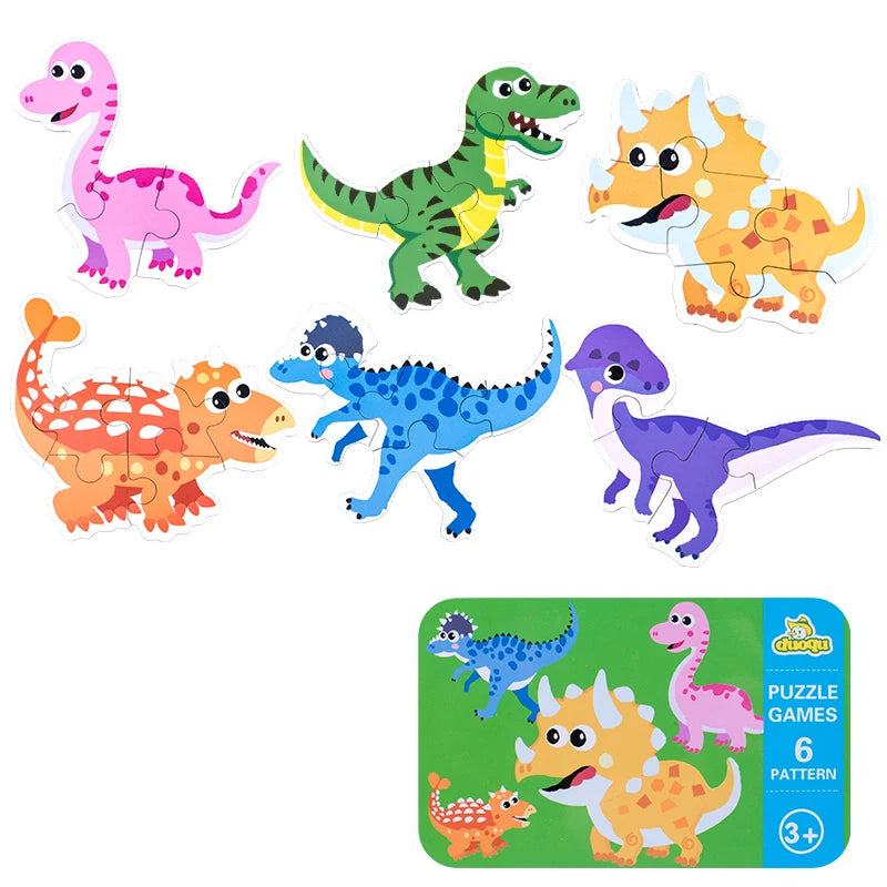 Montessori Wooden 3D Puzzle Toys for Toddlers