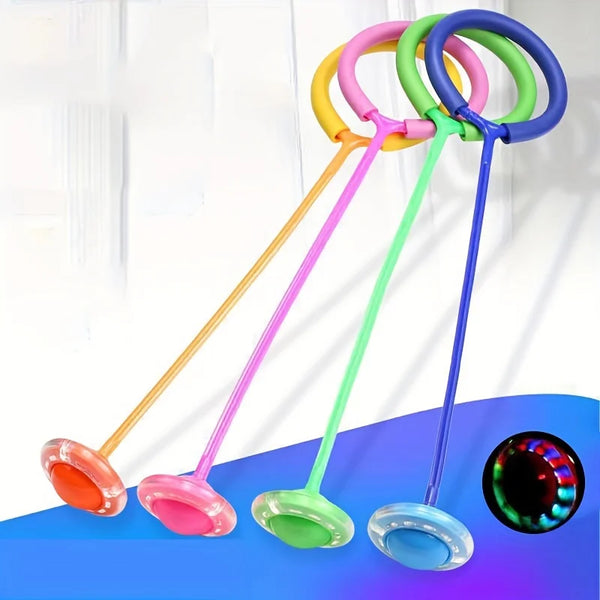 1Pc Children Flashing Jump Ring Sports Bouncing Ball Foldable