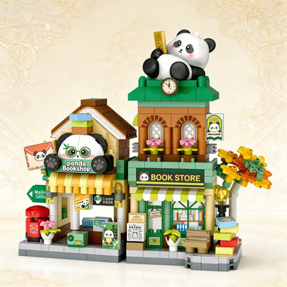 Cute Animal Street Scene Building Blocks | Mini Shop Model Set