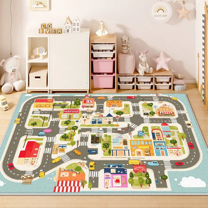 Children Traffic Road Play Living Room Carpet Decoration Home