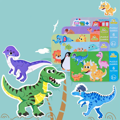 Montessori Wooden 3D Puzzle Toys for Toddlers