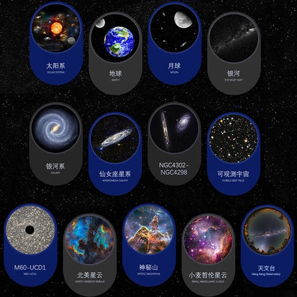 13 in 1 Star Projector, Night Light Galaxy Projector Starry Sky Projector 360° Rotate Planetarium Lamp For Kids Bedroom Deco