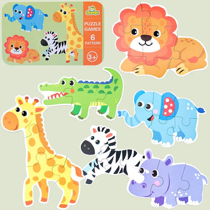 Montessori Wooden 3D Puzzle Toys for Toddlers