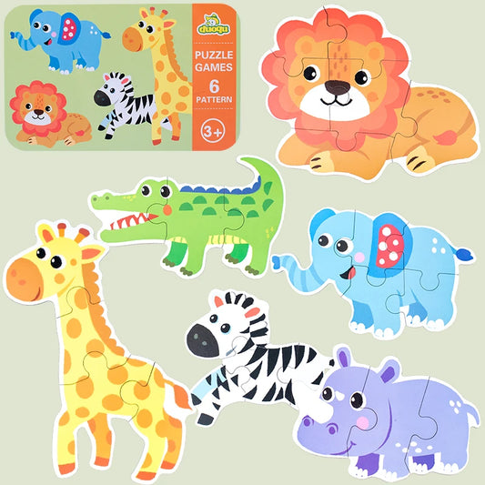 Montessori Wooden 3D Puzzle Toys for Toddlers