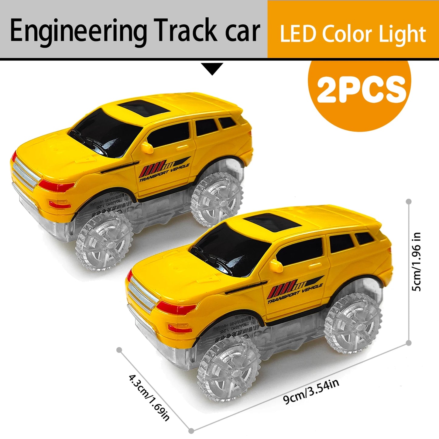 Electric Flexible Track Car Engineering Toy Set