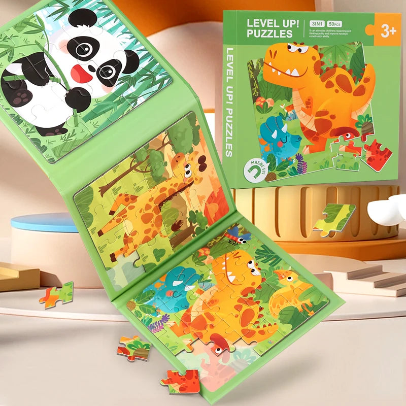 Magnetic Puzzles Games for Kids Busy Quiet Cartoon