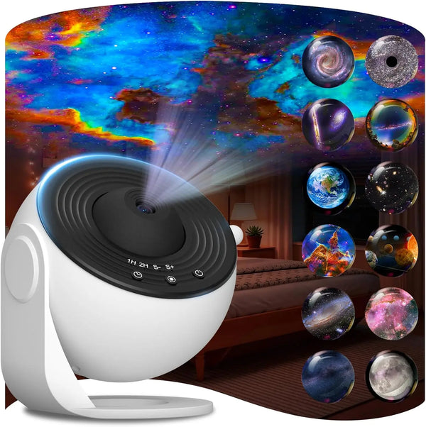 13 in 1 Star Projector, Night Light Galaxy Projector Starry Sky Projector 360° Rotate Planetarium Lamp For Kids Bedroom Deco