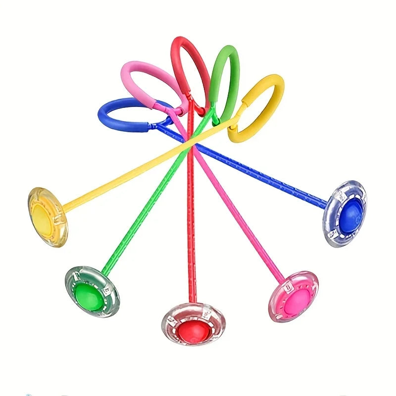1Pc Children Flashing Jump Ring Sports Bouncing Ball Foldable