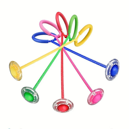 1Pc Children Flashing Jump Ring Sports Bouncing Ball Foldable