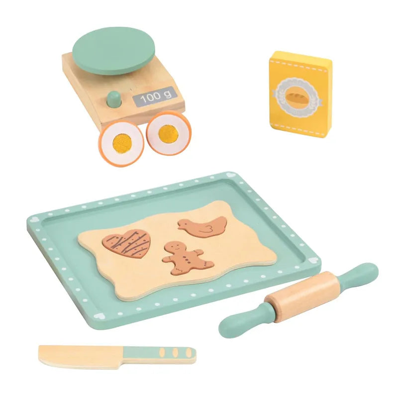 Wooden Kitchen Pretend Play Coffee Ice Cream Toy