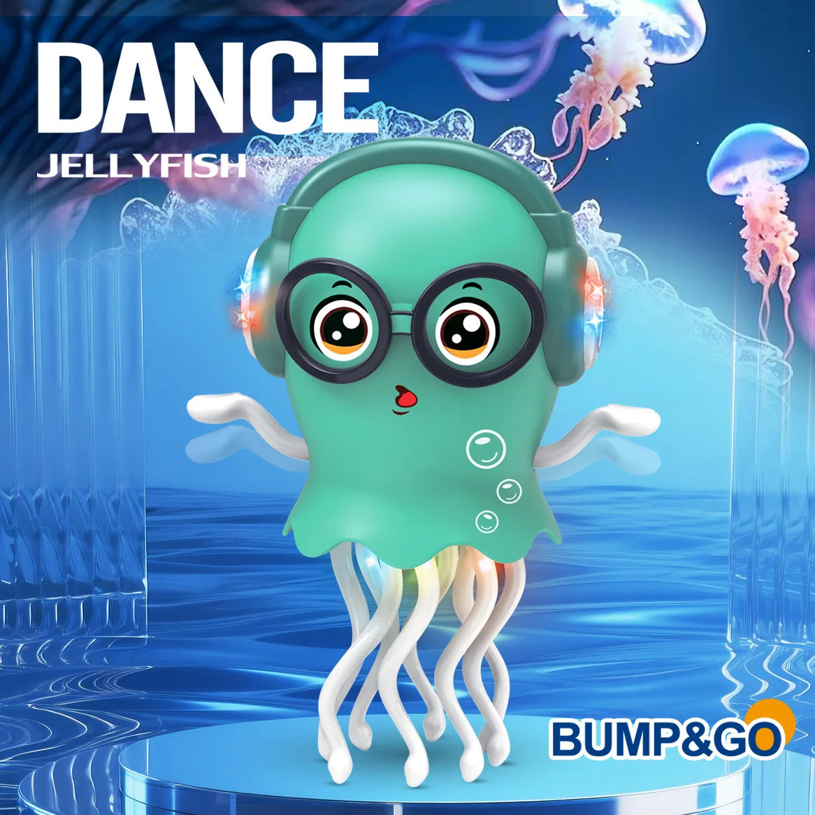 Electric Dancing Jellyfish Toys Kids Automatic Obstacle