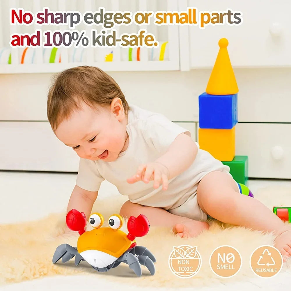 Interactive Crawling Crab Toy with Music for Babies