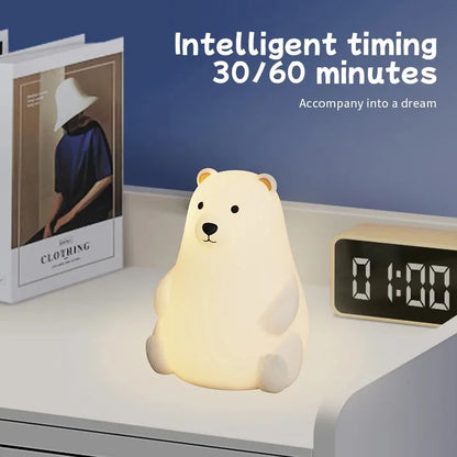 Cute Unicorn Silicone LED Night Light for Kids